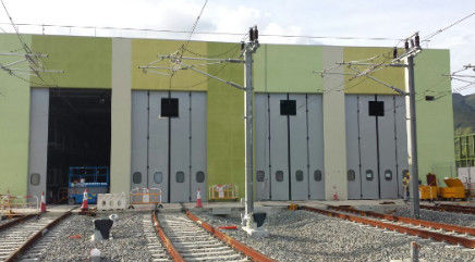 kupować ISO 9001 Drzwi składane w przemyśle samochodowym Drzwi stacji konserwacji kolejowej online manufacture