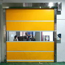 kupować Bezpieczny PVC szybkie drzwi Infraczerwony system bezpieczeństwa Bezpieczny przejście Ochrona przed wypadkiem Odporność na roztrzask 900N/800N Warp/weft online manufacture