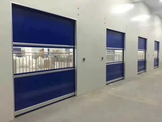 kupować High Speed Spiral Door with Polyester Fiber Base Fabric Galvanized Steel Frame and Infrared Security System online manufacture