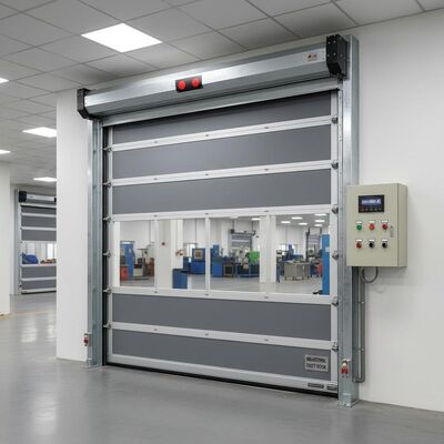 kupować 220V 380V AC Industrial Fast Door Roll Up lub Typ drzwi przesuwnych z systemem sterowania lub czujnikiem aktywowanym dla przemysłu online manufacture