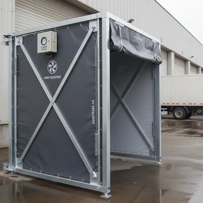 kupować Wodoodporna i odporna na promieniowanie UV osłona doku przeładunkowego o mocy 0,75 kW i odporności na wiatr, zaprojektowana do wytrzymywania silnych wiatrów online manufacture