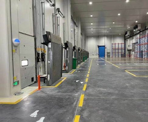 Hydrauliczne ładowanie pionowy poziomnik doku dla platform kolejowych do przechowywania na zimno