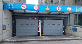 Dostosowywalne szybkie drzwi spiralne parking wejście i wyjście