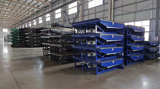 Elektryczny hydrauliczny ładowarka poziomująca dok Ładunek dynamiczny 6800kg / ładunek statyczny 13600kg