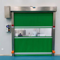 Fabryka Sprzedaż bezpośrednia Sprzedaż komercyjna szybkie rolety przemysłowe Roll Up Automatyczne PVC szybkie drzwi
